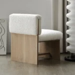 Bouclé Wishbone Accent Chair - Image 6