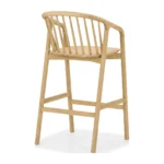 Theon Wood Barstool - Image 2