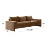 Camden Raye Velvet Sofa - Image 8