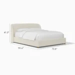 Cavelle Curved Headboard Bed - Image 5