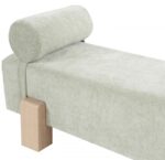 Chenille Fabric Bench - Image 2