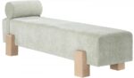 Chenille Fabric Bench - Image 6