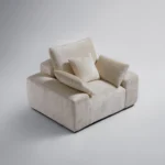 Chenille Velvet Armchair - Image 18