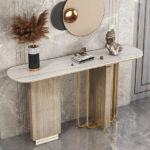 Console Table with Artificial Marble Top