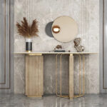 Console Table with Artificial Marble Top - Image 2