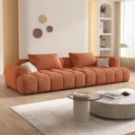 4-Seat Modular Flannelette Sofa - Image 9