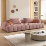 4-Seat Modular Flannelette Sofa - Image 6