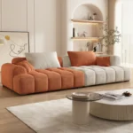4-Seat Modular Flannelette Sofa - Image 17