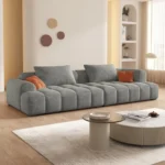 4-Seat Modular Flannelette Sofa - Image 7