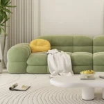 Modern Minimalist Velvet Sofa - Image 4