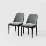 Dark Gray Armless Dining Chairs - Image 5