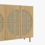 Della Double Door Ash Wood Sideboard - Image 6