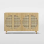 Della Double Door Ash Wood Sideboard