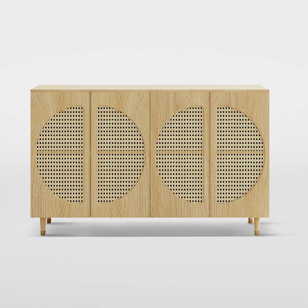 Della-Double-Door-Ash-Wood-Sideboard-5.webp Della Double Door Ash Wood Sideboard - Image 1