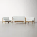 4-Person Teak Outdoor Seating Group - Image 7