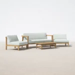 4-Person Teak Outdoor Seating Group - Image 9