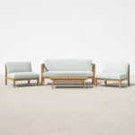 4-Person Teak Outdoor Seating Group - Image 6