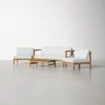 4-Person Teak Outdoor Seating Group - Image 8