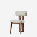 Dove Grey Fabric Dining Chair