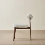 Dove Grey Fabric Dining Chair - Image 11