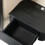 Panel Noir Bed With Side Table - Image 2