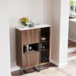 Fence Walnut Sideboard Buffet - Image 3