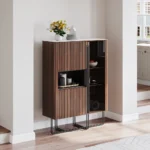 Fence Walnut Sideboard Buffet - Image 4