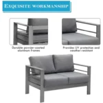 5-Piece Outdoor Patio Conversation Set - Image 11