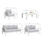 5-Piece Outdoor Patio Conversation Set - Image 3