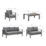5-Piece Outdoor Patio Conversation Set - Image 8