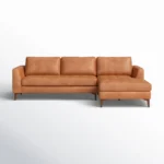 Jerry Full-Grain Artificial Leather Sectional Sofa - Image 8
