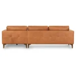 Jerry Full-Grain Artificial Leather Sectional Sofa - Image 4