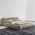 Tufted Linen Bed - Image 2
