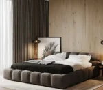 Tufted Linen Bed - Image 3