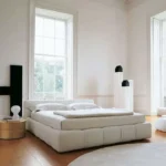Tufted Linen Bed - Image 6
