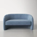 Mid-Century Velvet Loveseat