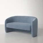 Mid-Century Velvet Loveseat - Image 4