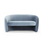 Mid-Century Velvet Loveseat - Image 5