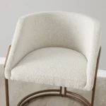 Laura Cream Boucle Dining Chair - Image 6