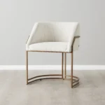 Laura Cream Boucle Dining Chair - Image 2