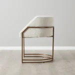 Laura Cream Boucle Dining Chair - Image 4