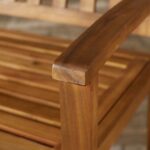 Solid Wood Garden Bench - Image 4