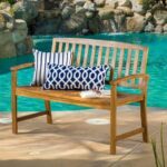 Solid Wood Garden Bench - Image 5