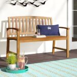 Solid Wood Garden Bench - Image 2