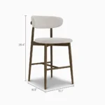 Linnae Wood Bar Chair - Image 9