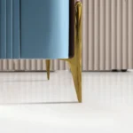 Luxe Navy Blue Sideboard Buffet Cabinet - Image 9