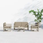 4-Piece Polypropylene Outdoor Seating Set - Image 2