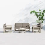 4-Piece Polypropylene Outdoor Seating Set - Image 4