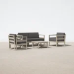 4-Piece Polypropylene Outdoor Seating Set - Image 8