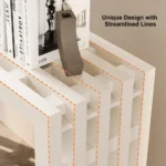 Mek Modern White Console Table - Image 5